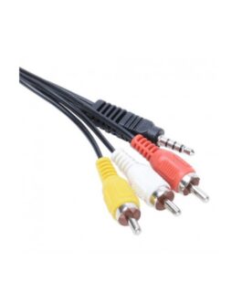 CABLE AUDIO VIDEO RCA X3 A JACK 1,8 WELSON